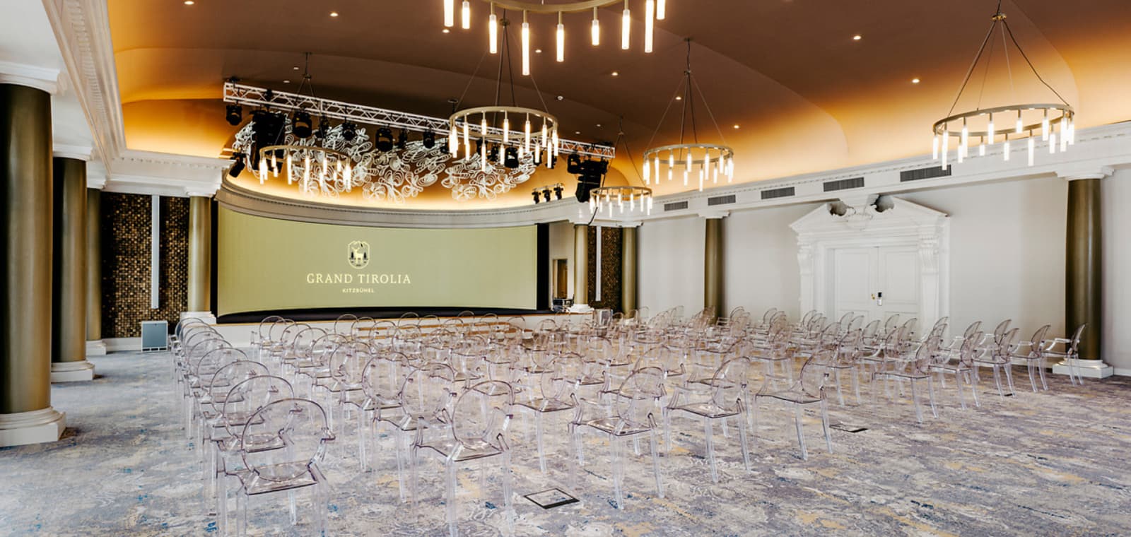 Elegant alpine hotel setting for private weddings in Kitzbuhel